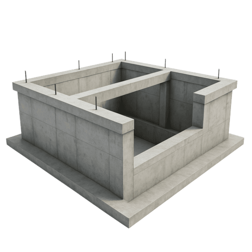 фундамент для дома с подвалом в Москве